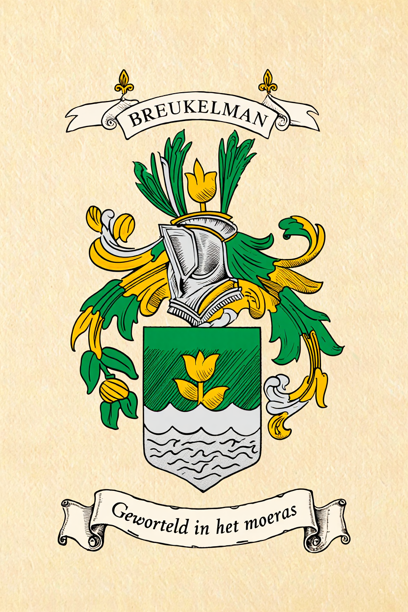 Familiewapen van de achternaam BREUKELMAN