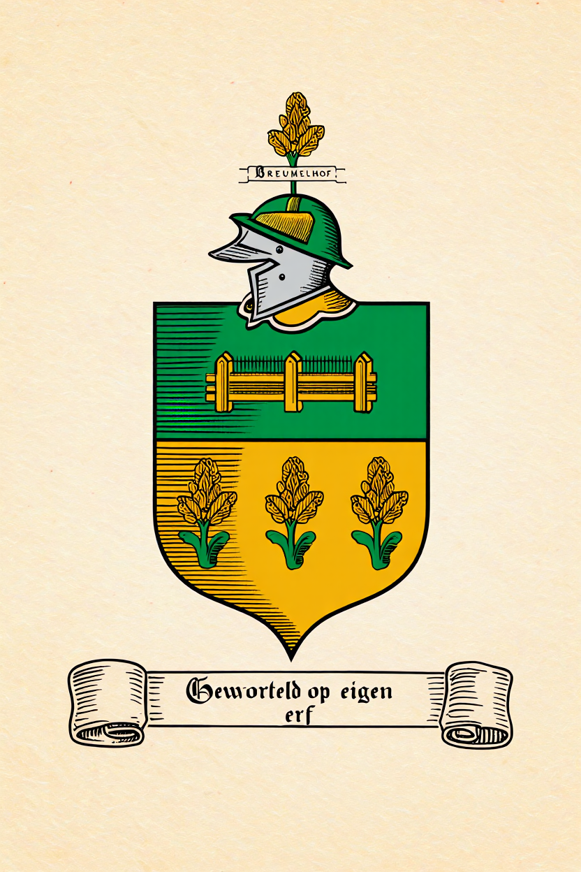 Familiewapen van de achternaam BREUMELHOF (vergrendeld)