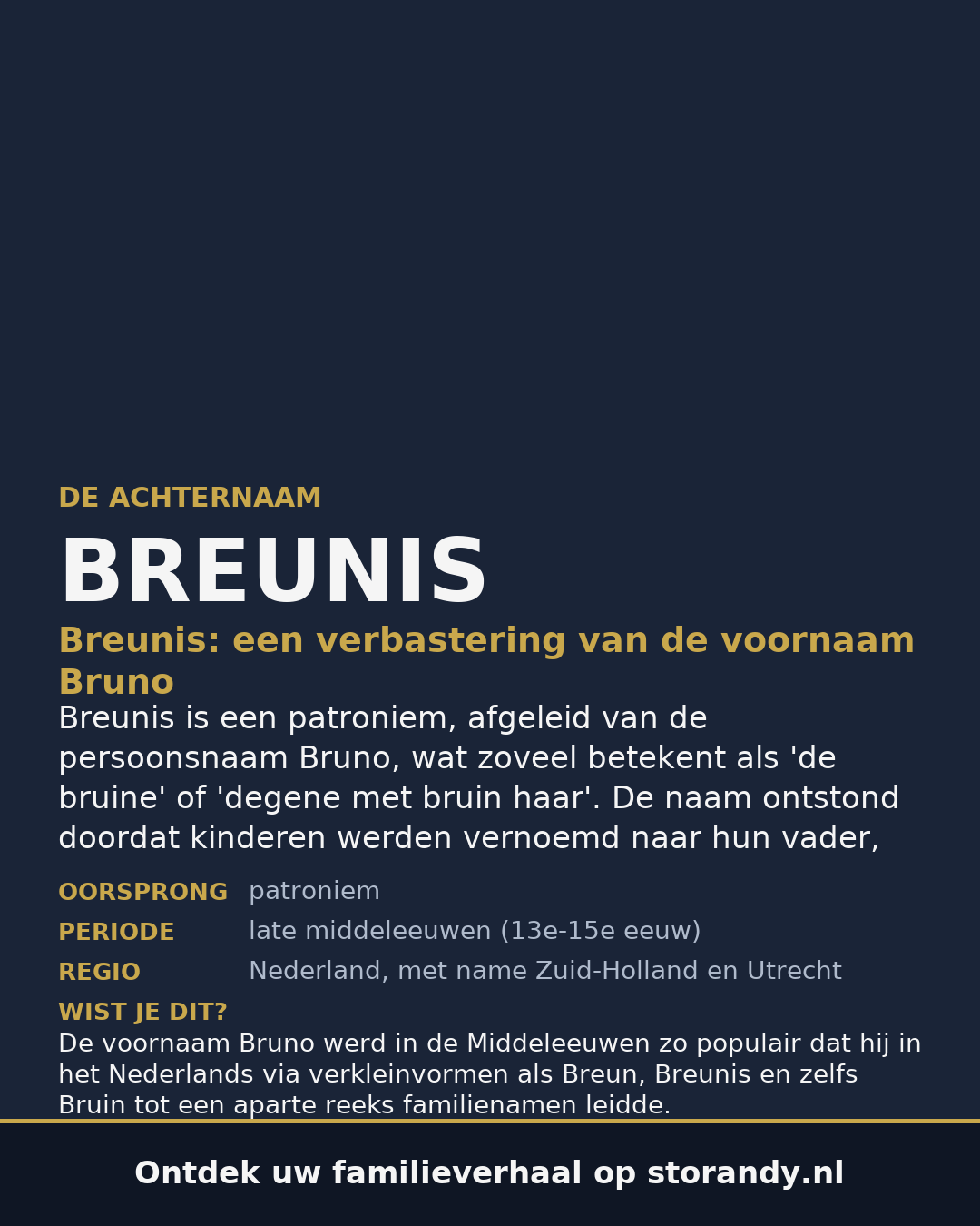 Familiewapen van de achternaam BREUNIS