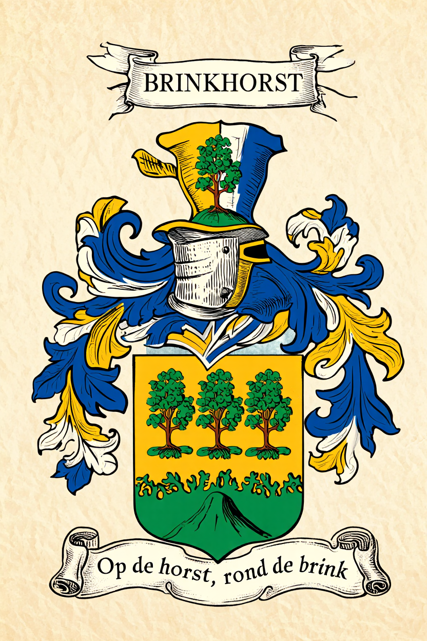 Familiewapen van de achternaam BRINKHORST