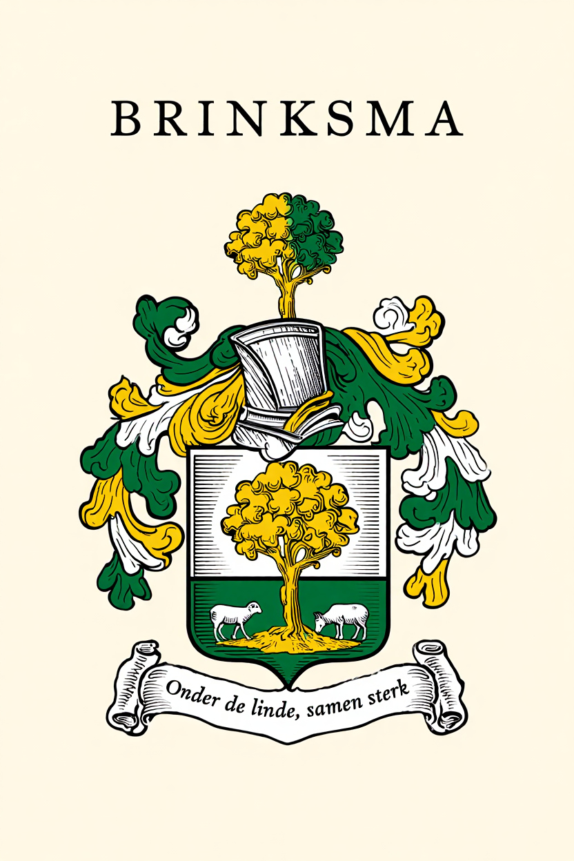 Familiewapen van de achternaam BRINKSMA