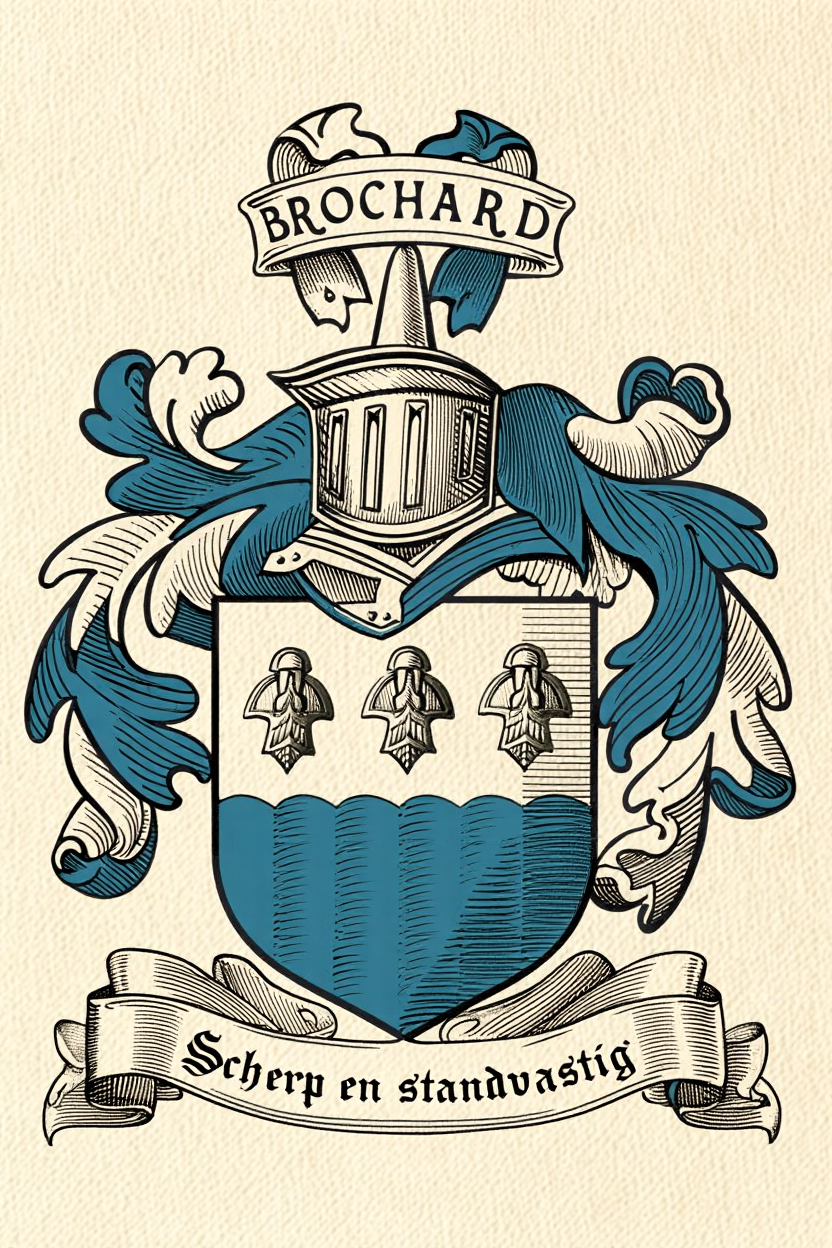 Familiewapen van de achternaam BROCHARD (vergrendeld)