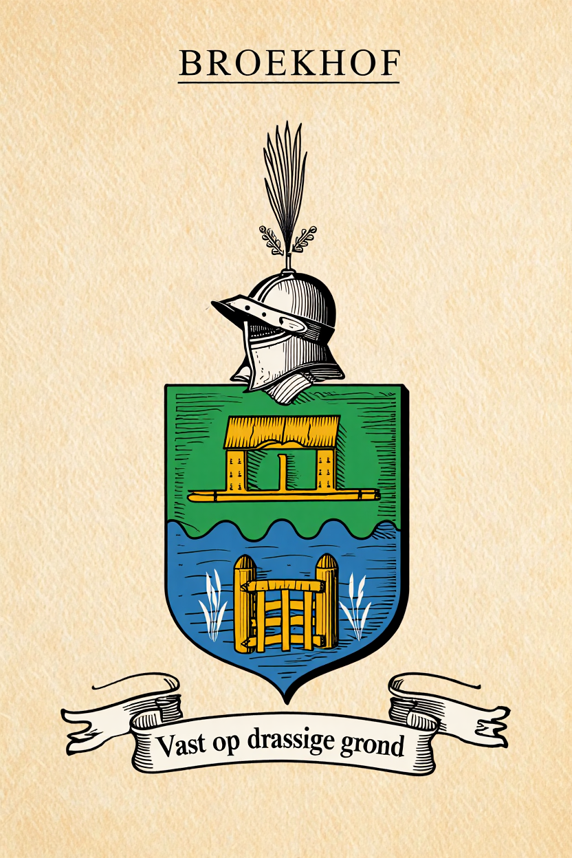 Familiewapen van de achternaam BROEKHOF