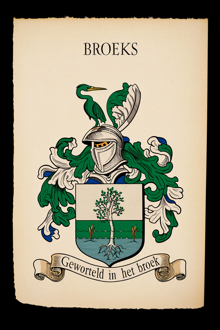 Familiewapen van de achternaam BROEKS