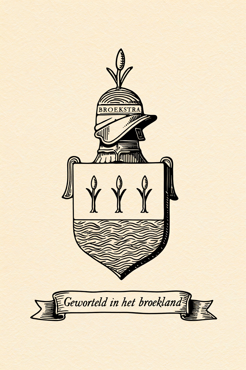 Familiewapen van de achternaam BROEKSTRA (vergrendeld)