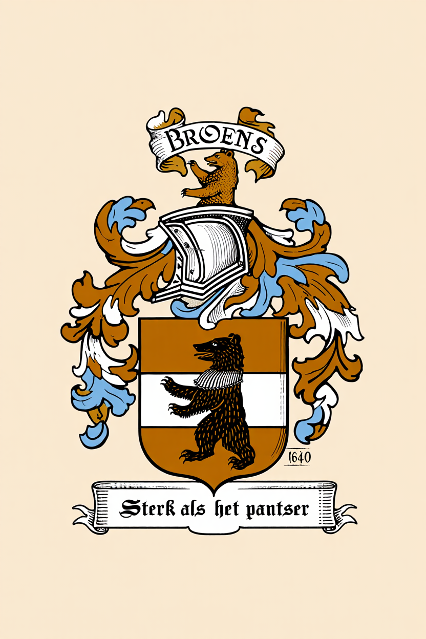 Familiewapen van de achternaam BROENS