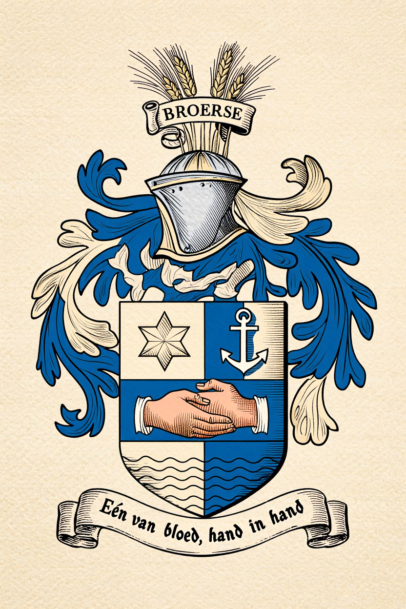 Familiewapen van de achternaam BROERSE (vergrendeld)