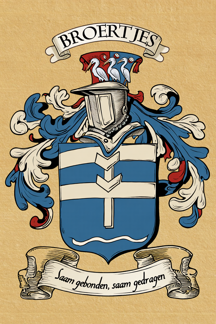 Familiewapen van de achternaam BROERTJES (vergrendeld)
