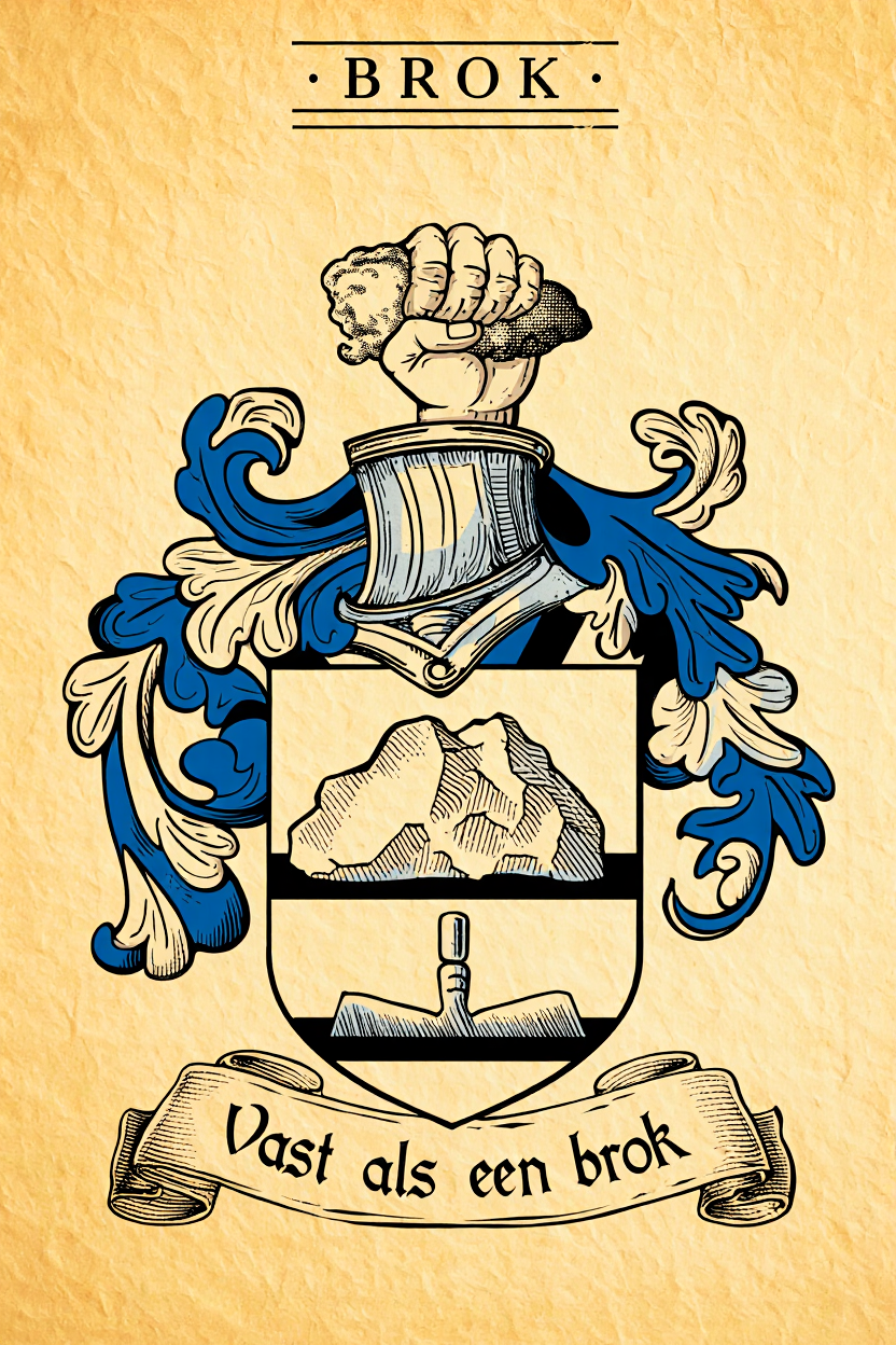 Familiewapen van de achternaam BROK