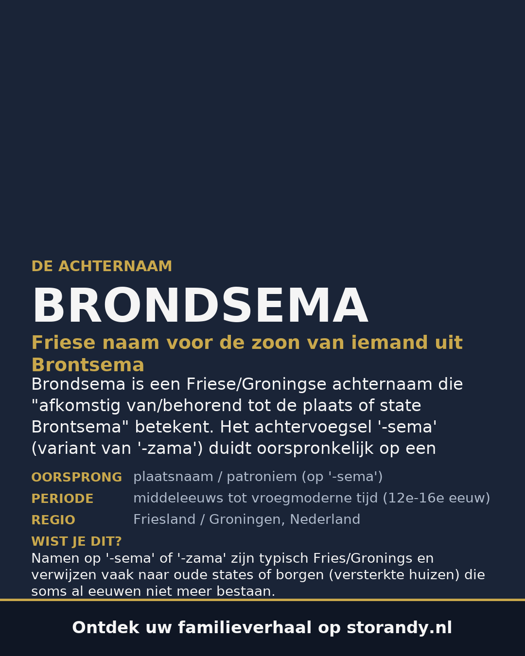 Familiewapen van de achternaam BRONDSEMA