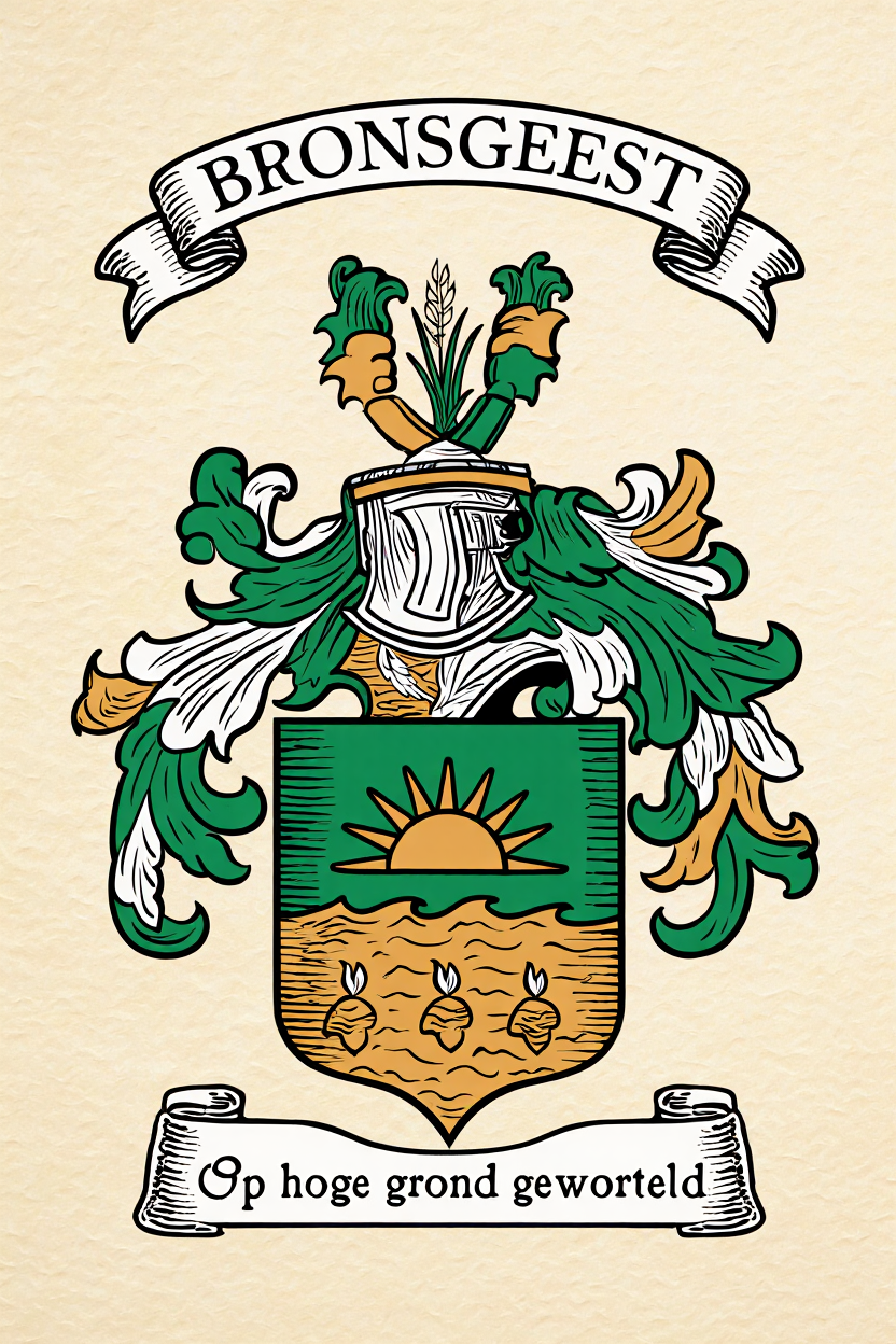 Familiewapen van de achternaam BRONSGEEST (vergrendeld)