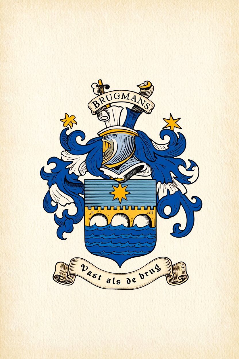 Familiewapen van de achternaam BRUGMANS (vergrendeld)