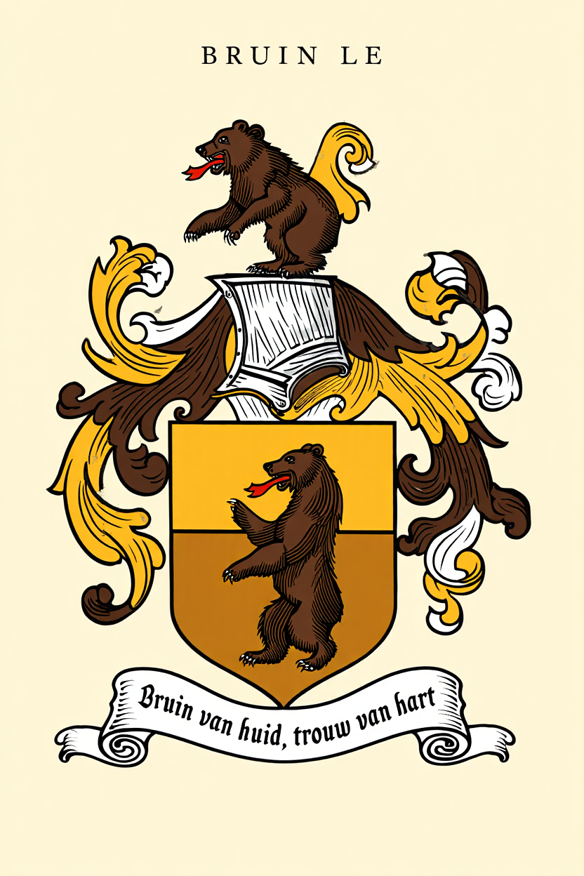 Familiewapen van de achternaam BRUIN LE