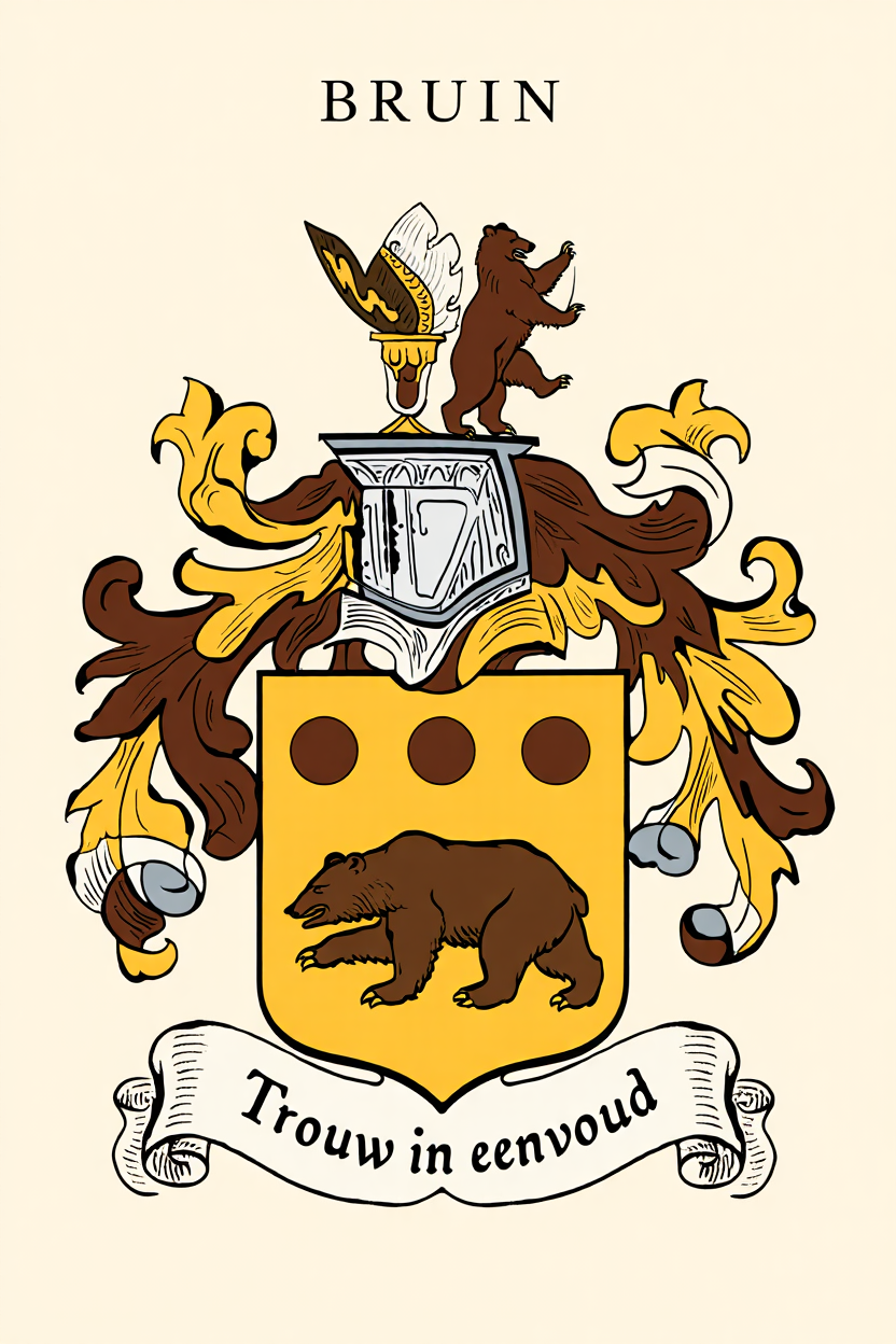 Familiewapen van de achternaam BRUIN