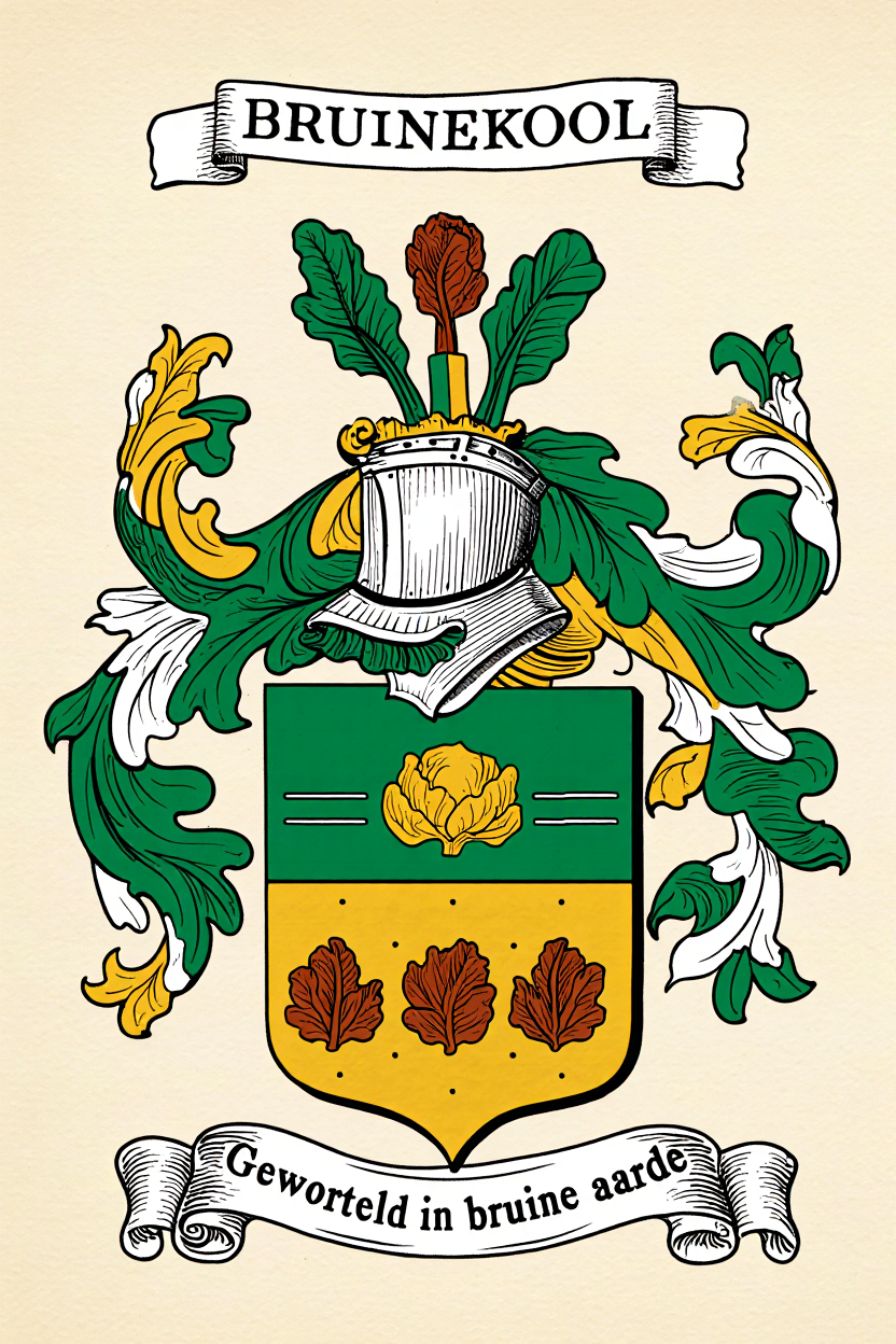 Familiewapen van de achternaam BRUINEKOOL
