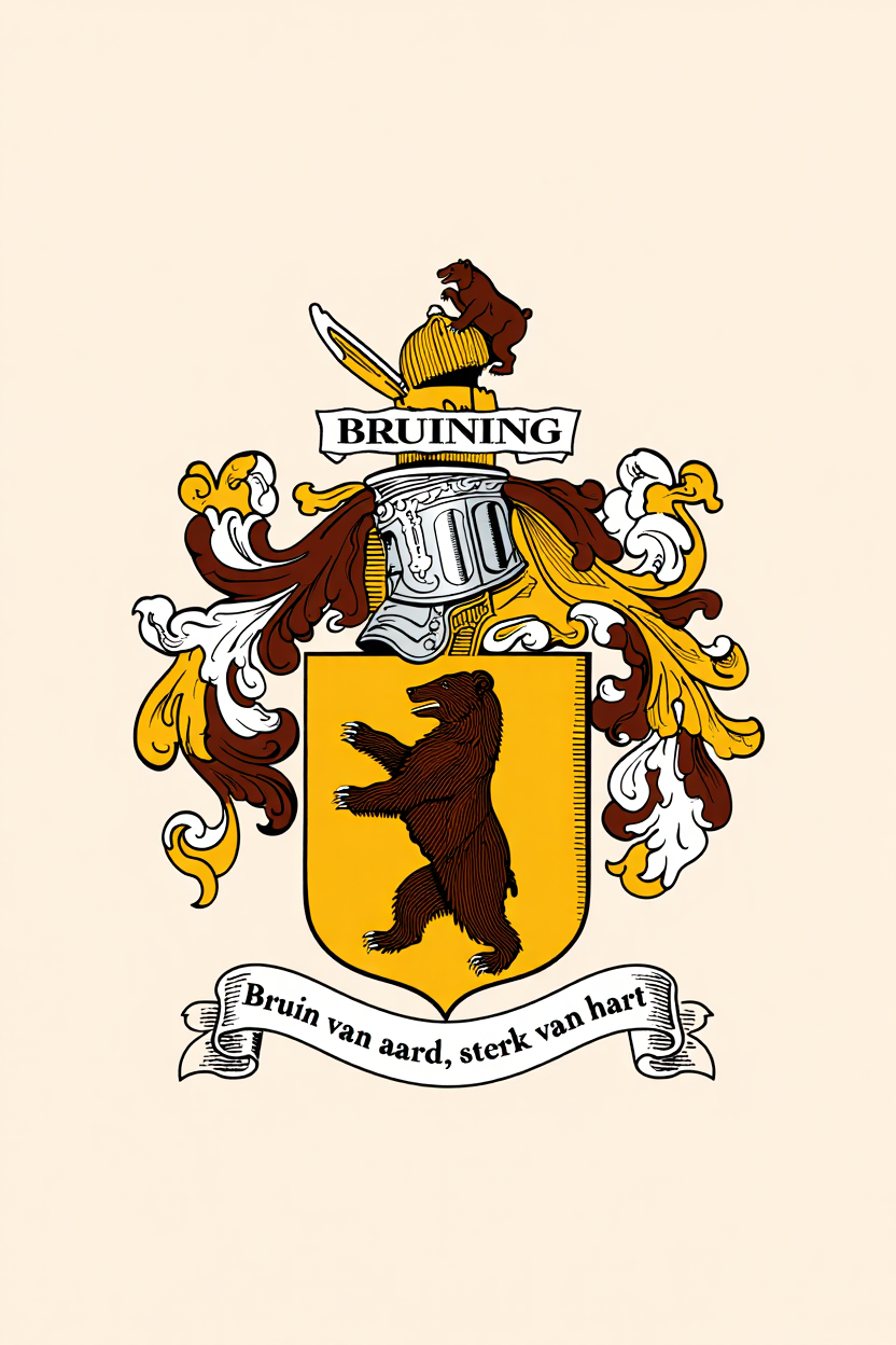 Familiewapen van de achternaam BRUINING