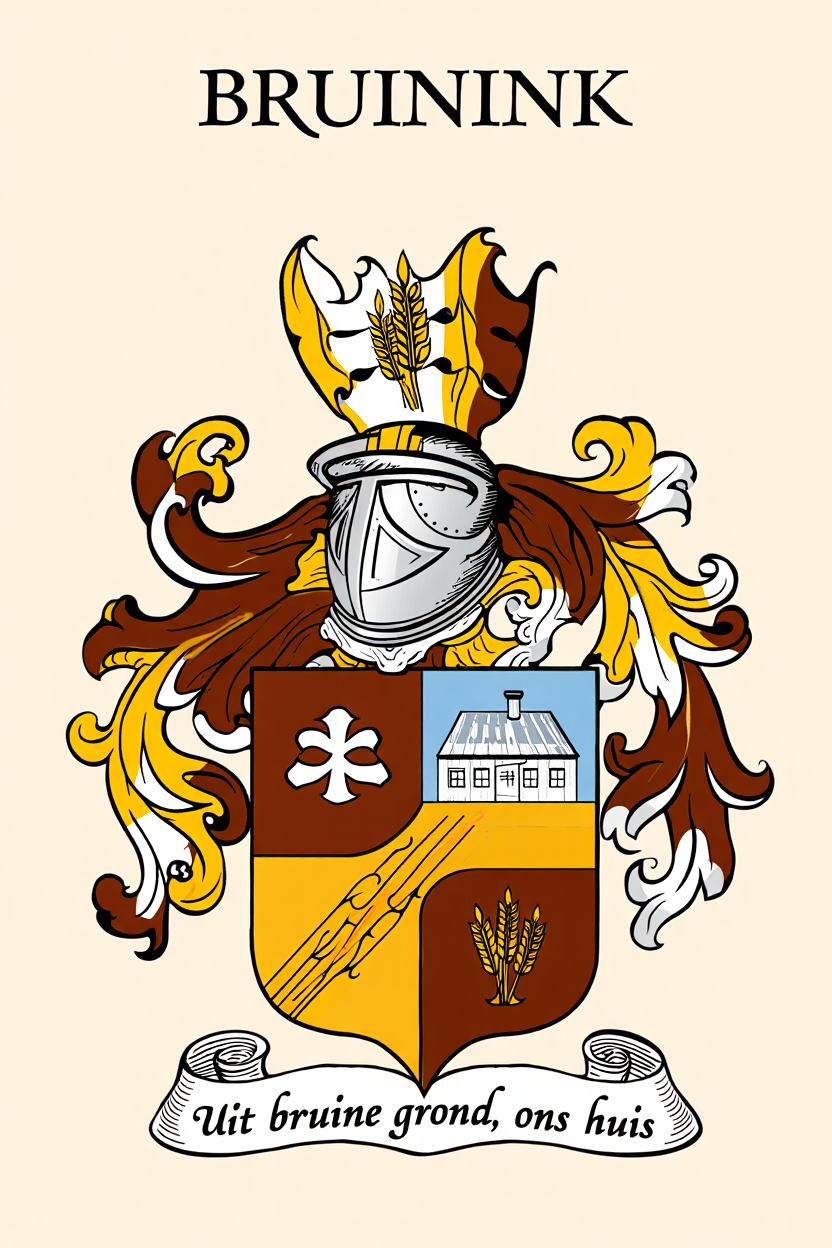 Familiewapen van de achternaam BRUININK