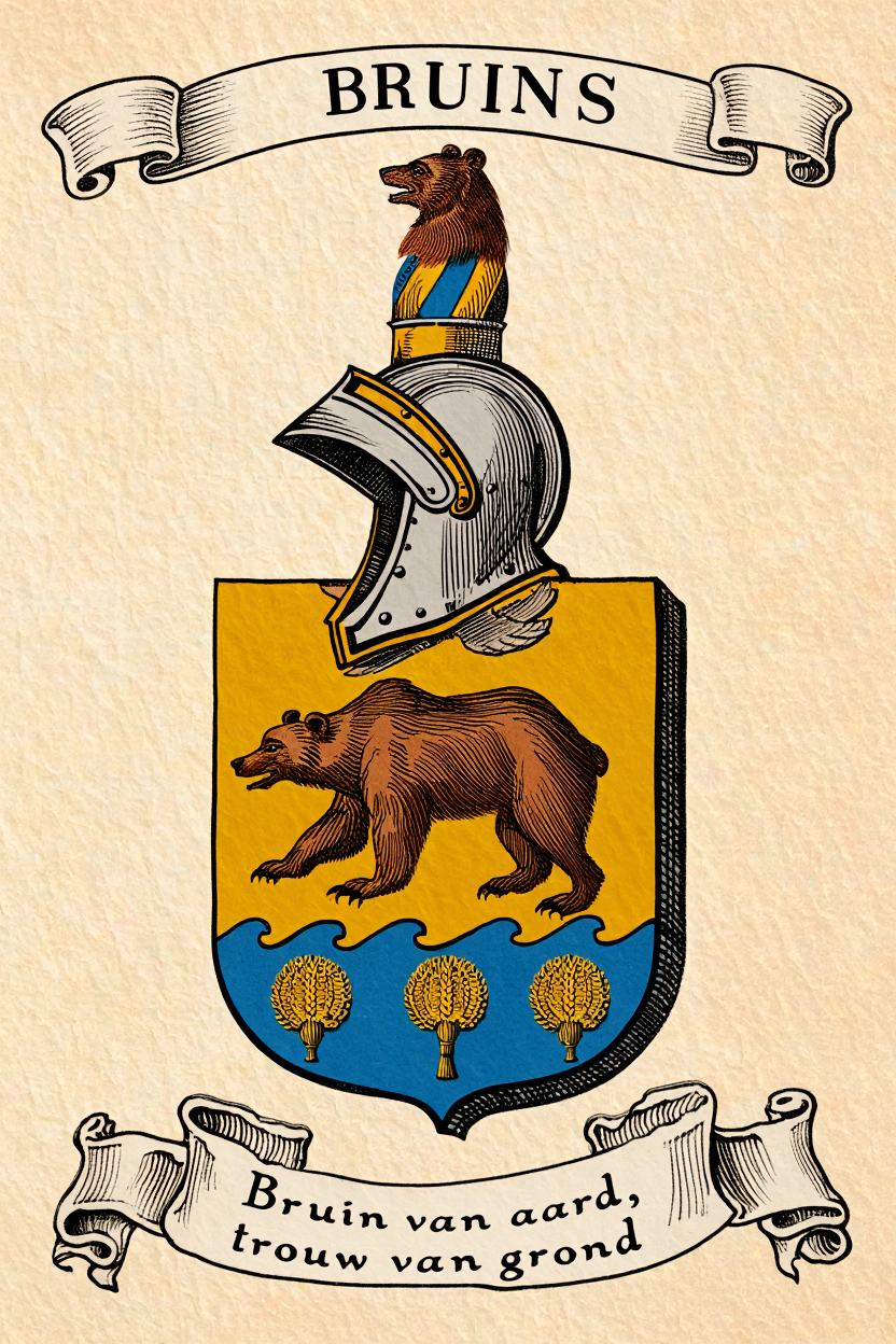 Familiewapen van de achternaam BRUINS