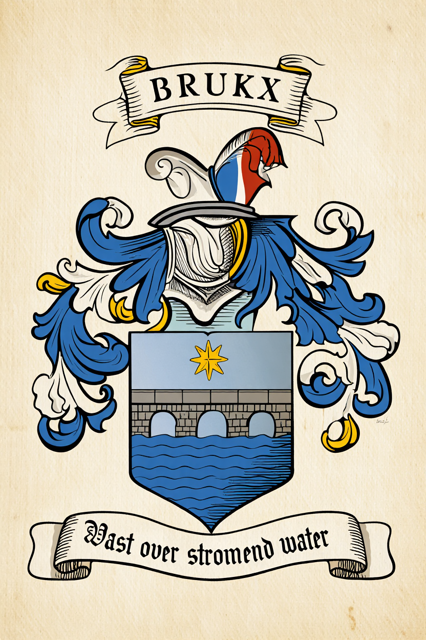 Familiewapen van de achternaam BRUKX