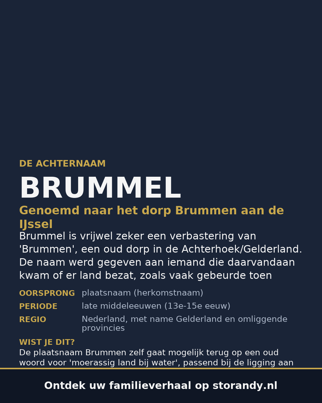 Familiewapen van de achternaam BRUMMEL