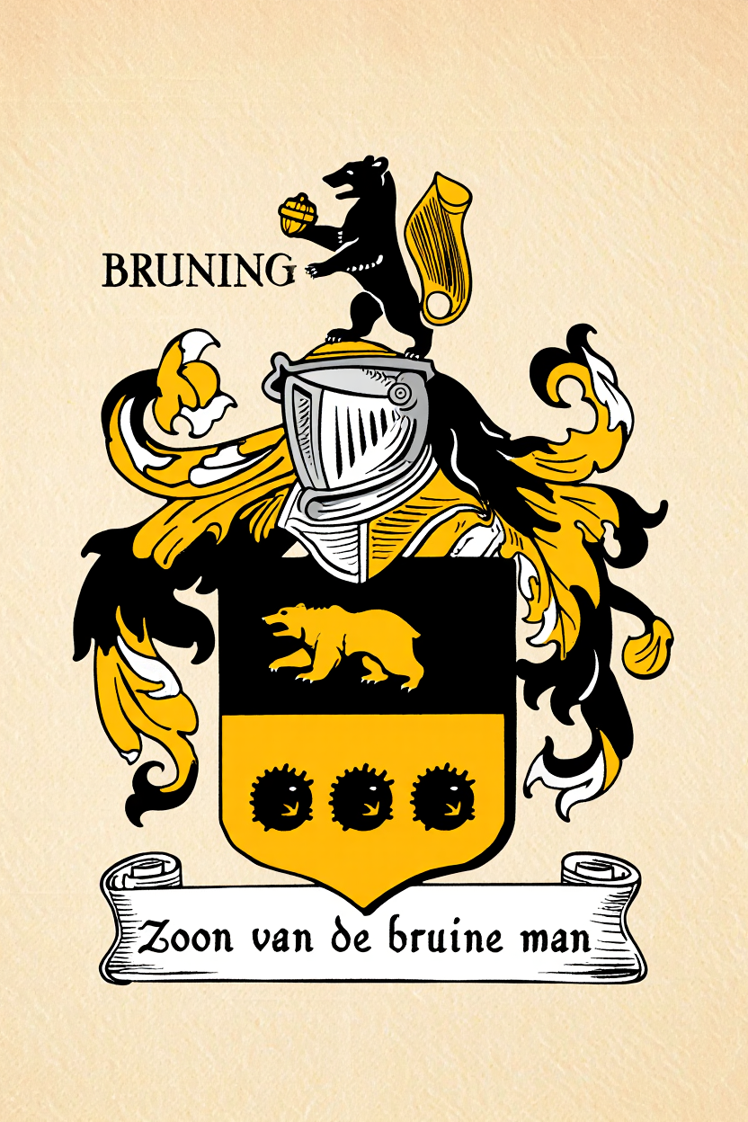 Familiewapen van de achternaam BRUNING