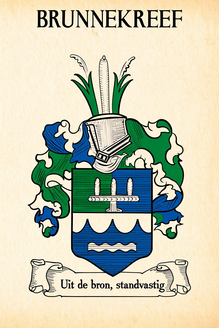 Familiewapen van de achternaam BRUNNEKREEF