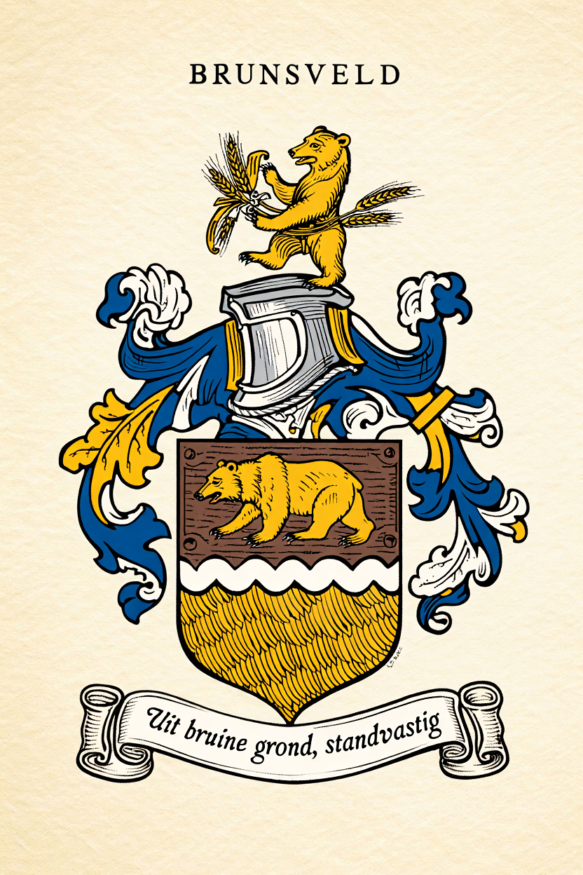Familiewapen van de achternaam BRUNSVELD