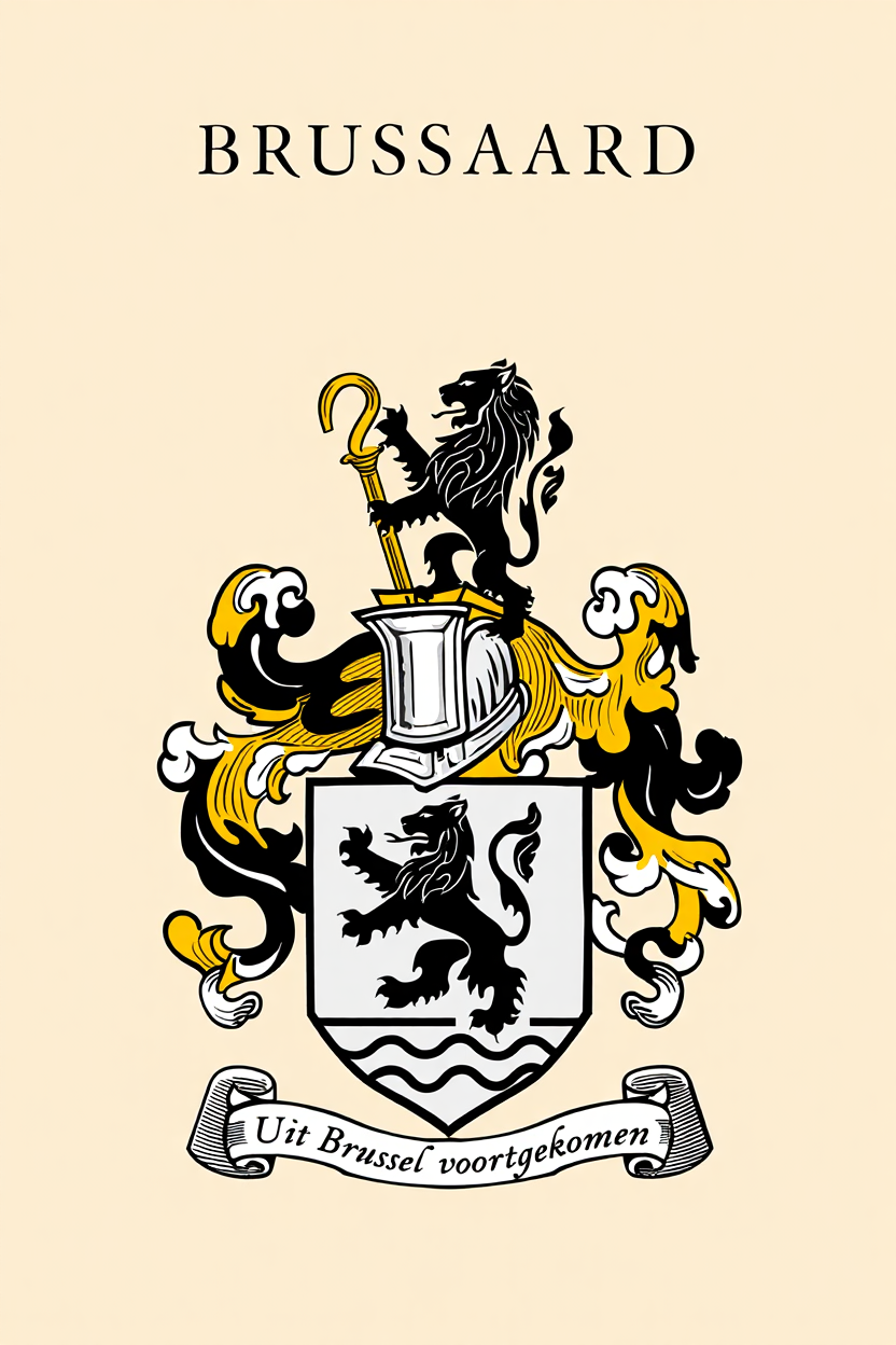 Familiewapen van de achternaam BRUSSAARD (vergrendeld)