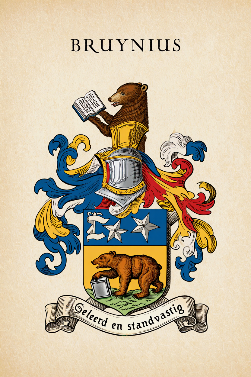 Familiewapen van de achternaam BRUYNIUS (vergrendeld)
