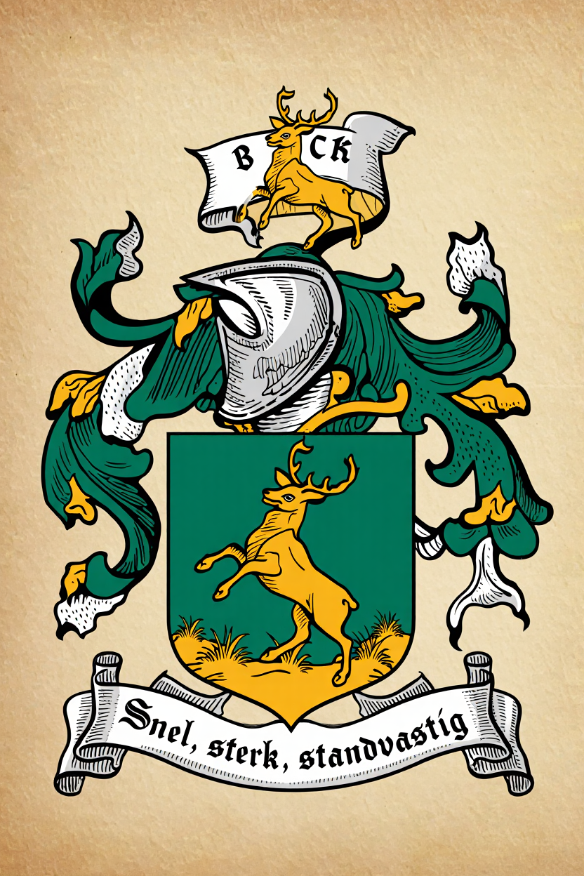 Familiewapen van de achternaam BUCK (vergrendeld)