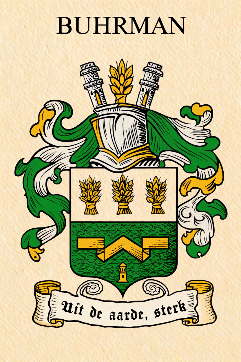Familiewapen van de achternaam BUHRMAN