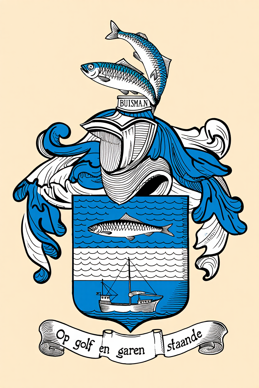Familiewapen van de achternaam BUISMA.N (vergrendeld)