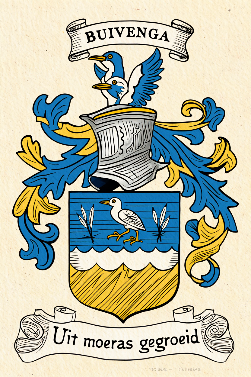 Familiewapen van de achternaam BUIVENGA (vergrendeld)