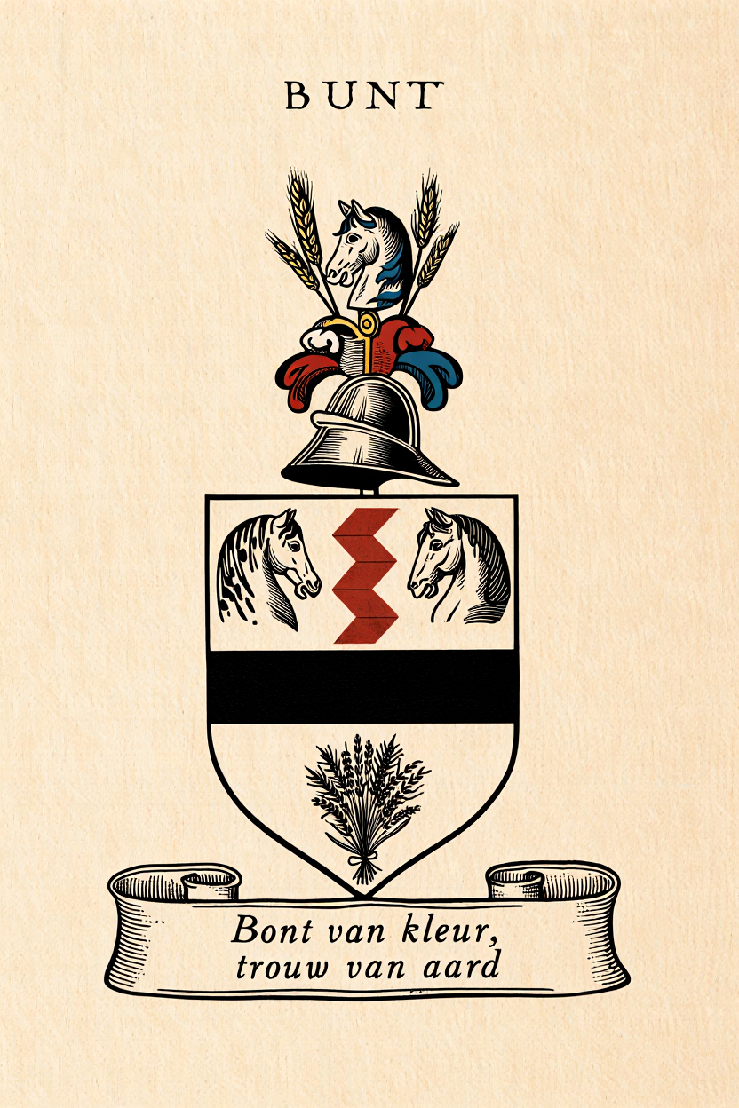 Familiewapen van de achternaam BUNT