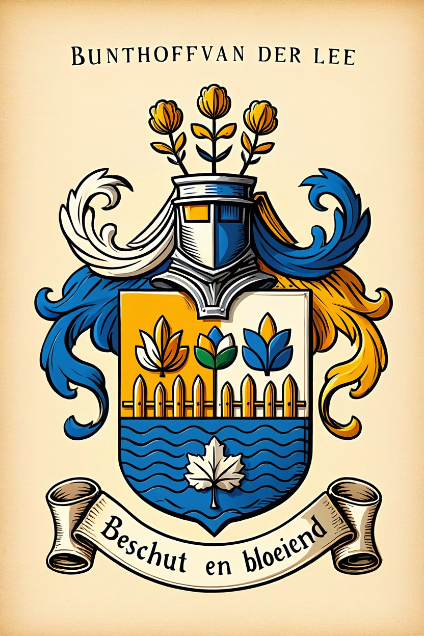 Familiewapen van de achternaam BUNTHOFVAN DER LEE