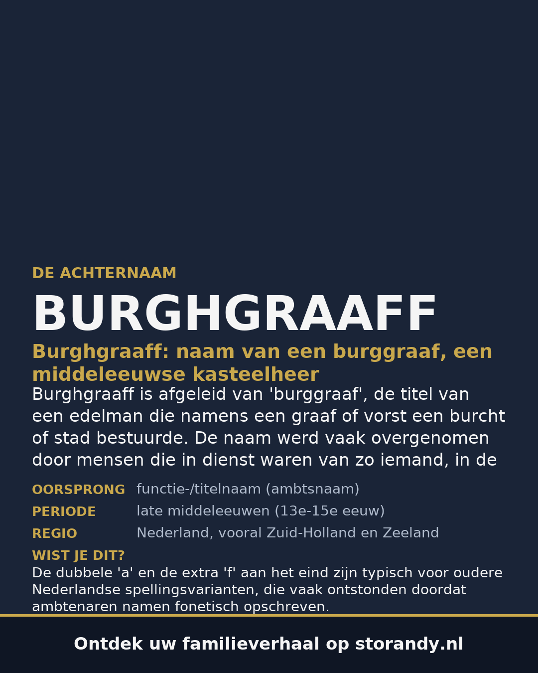 Familiewapen van de achternaam BURGHGRAAFF