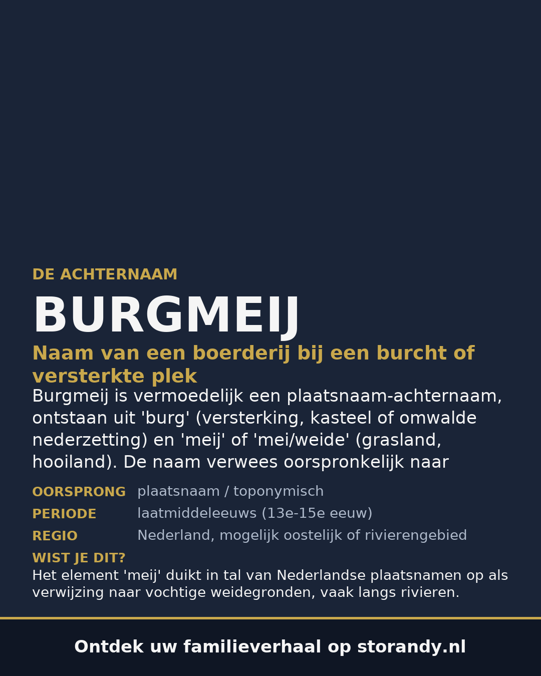 Familiewapen van de achternaam BURGMEIJ