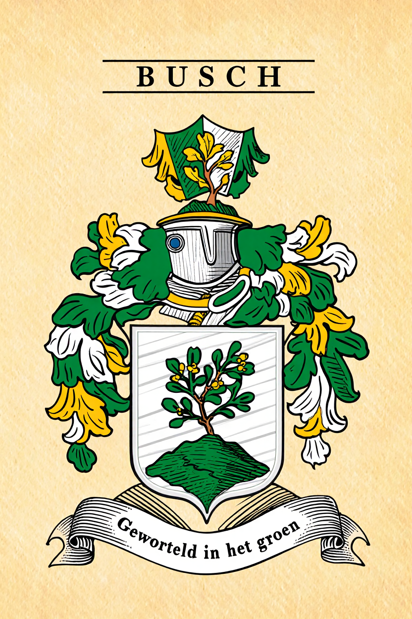 Familiewapen van de achternaam BUSCH