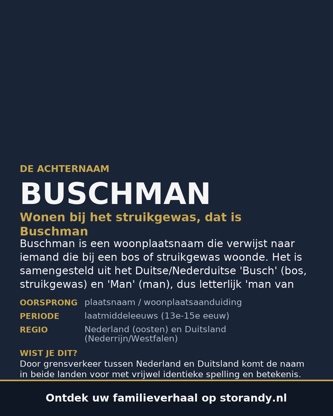 Familiewapen van de achternaam BUSCHMAN