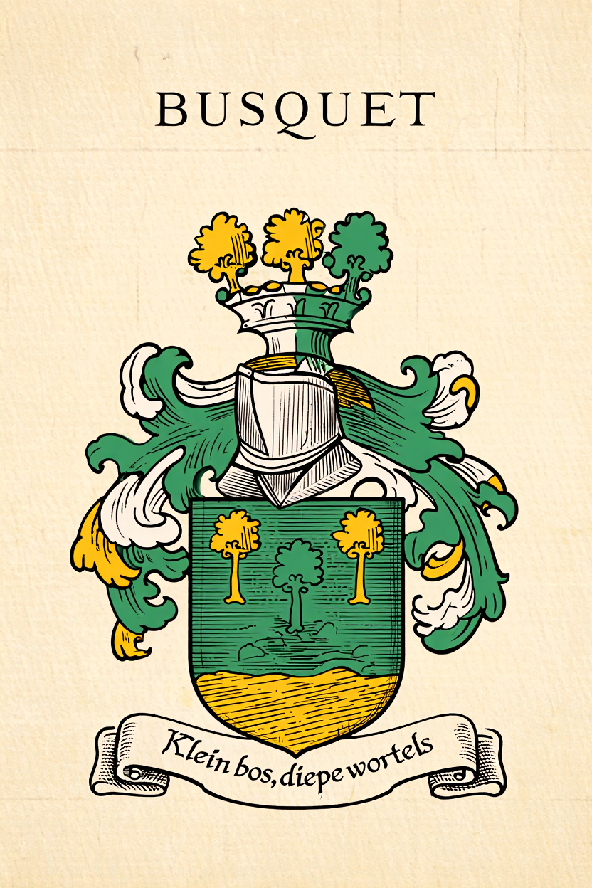 Familiewapen van de achternaam BUSQUET
