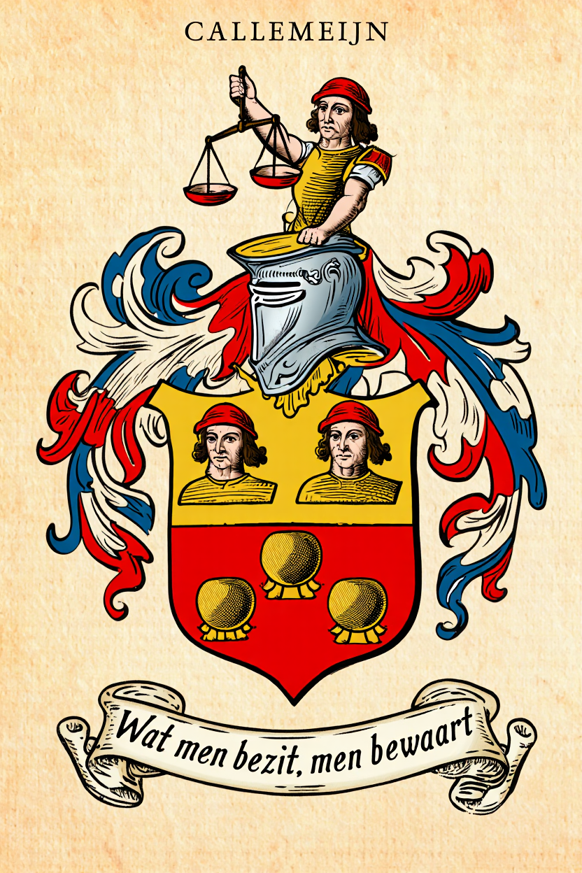 Familiewapen van de achternaam CALLEMEIJN (vergrendeld)