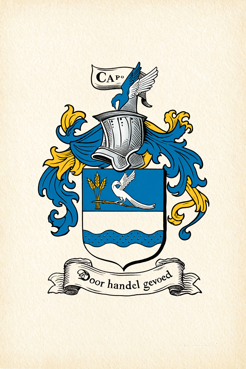 Familiewapen van de achternaam CAPPON (vergrendeld)