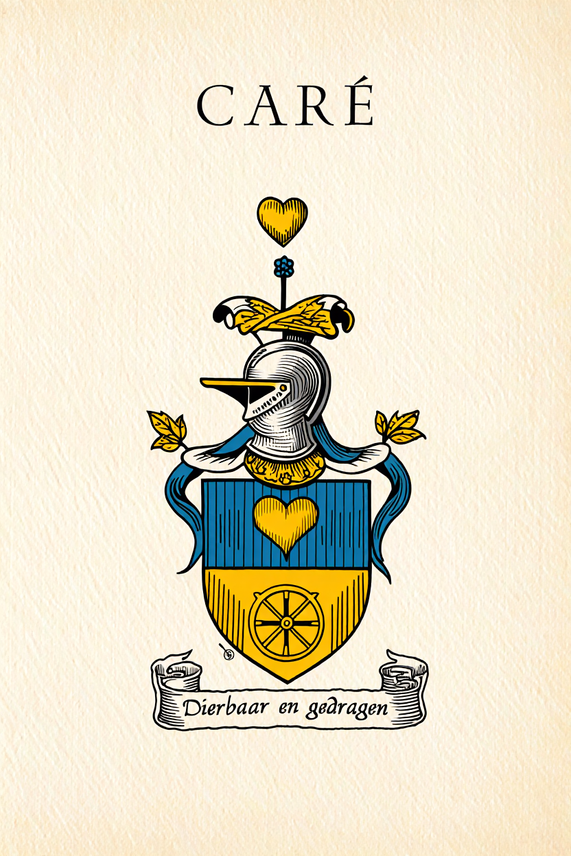 Familiewapen van de achternaam CARÉ (vergrendeld)