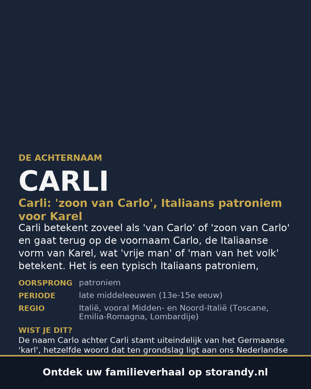Familiewapen van de achternaam CARLI