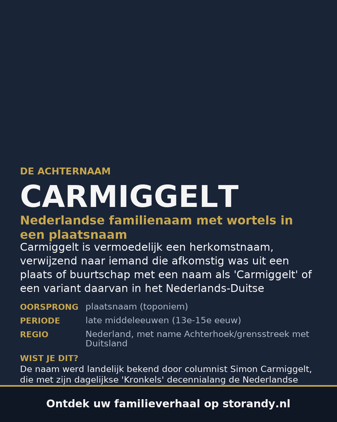 Familiewapen van de achternaam CARMIGGELT