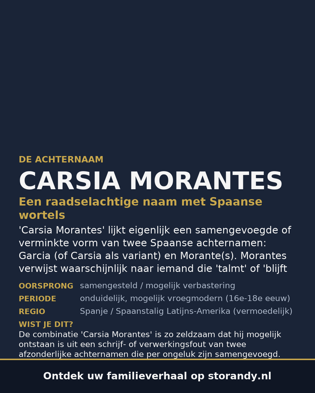 Familiewapen van de achternaam CARSIA MORANTES (vergrendeld)