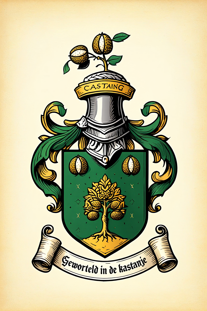 Familiewapen van de achternaam CASTAING (vergrendeld)