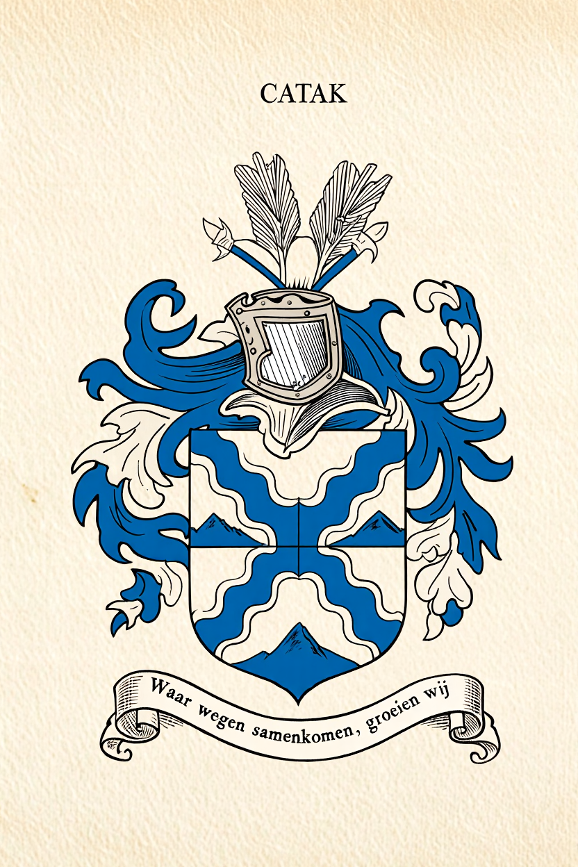Familiewapen van de achternaam CATAK (vergrendeld)