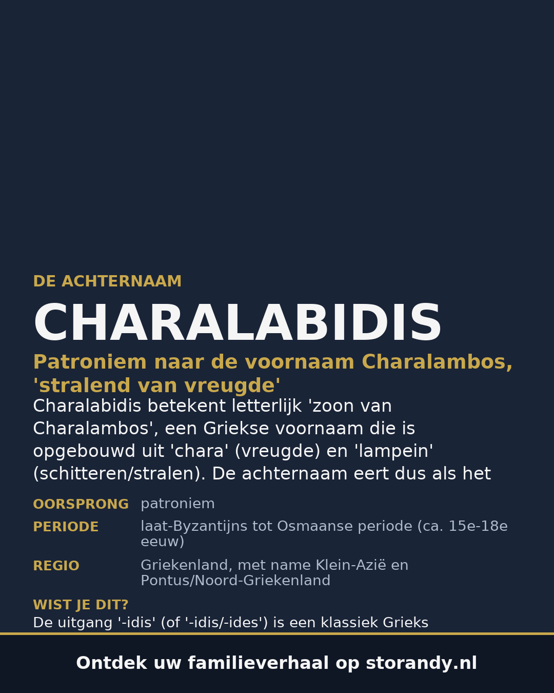 Familiewapen van de achternaam CHARALABIDIS