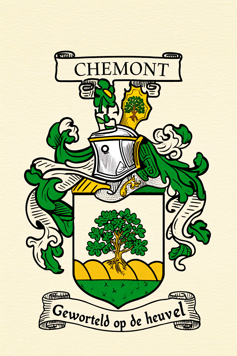 Familiewapen van de achternaam CHEMONT (vergrendeld)